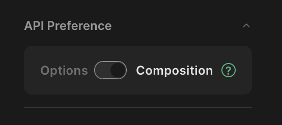 Composition Toggle